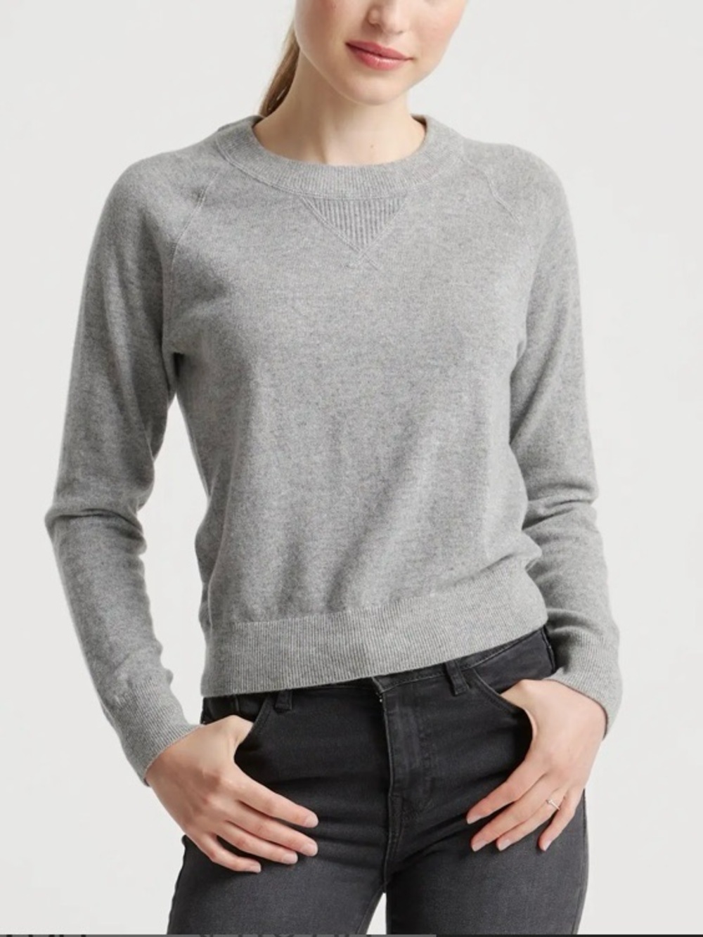 Quince Womens size Large 100% Cashmere Long Sleeve Sweater